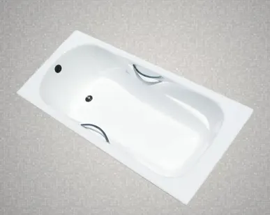 фото Ванна чугунная 1500*750*390 Marco POLO с ручками