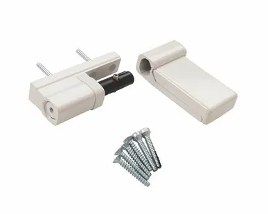 фото Петля дверная Elementis K-V (15-20 мм), на 120кг., белый