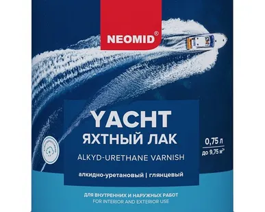 фото Лак яхтный алкидно-уретановый глянцевый Yacht Neomid 0,75 л