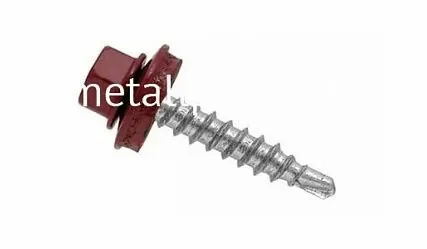 Фото №0 Саморез кровельный красно-коричневый ral 3011 4,8x29 (упаковка) 250 шт