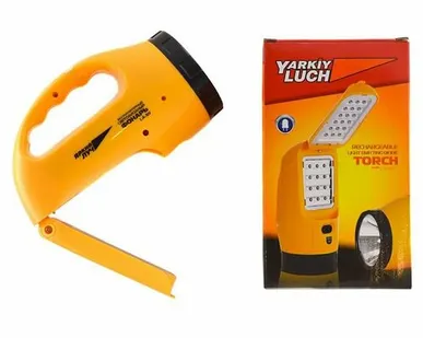 фото Фонарь Яркий луч LA-1W раскладушка аккумуляторный, 3 режима 1W/18/30 Led