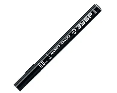 фото Маркер-краска Профессионал, ЗУБР МК-80, 0,8 мм, экстратонкий, черный (06324-2), 1 шт