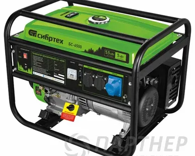 фото Генератор Сибртех БС-6500 (5,5кВт, ручной старт)
