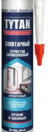 Фото №0 Герметик силиконовый санитарный Tytan Professional бесцветный 280мл 17998/71538/17998