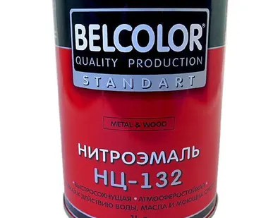 фото Эмаль НЦ-132М черная 0,7кг Белколор