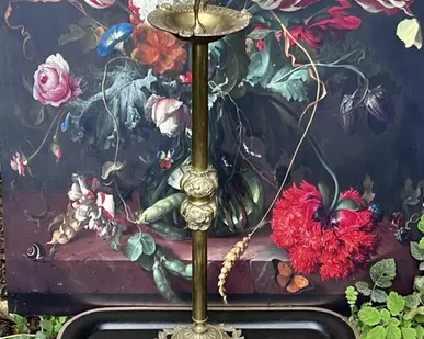 фото Пепельница уличная 70 см латунь Франция