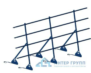 фото Ограждение кровельное PRESTIGE ZN натур H-1200/3,0м (4трубы) ГОСТ Р 53254-2009