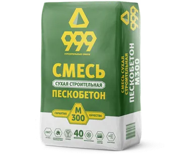 фото Смесь цементно-песчаная 999 М-300 40 кг