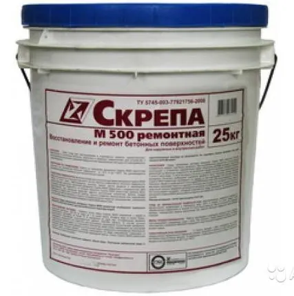 Фото №0 Скрепа М500 Состав ремонтный