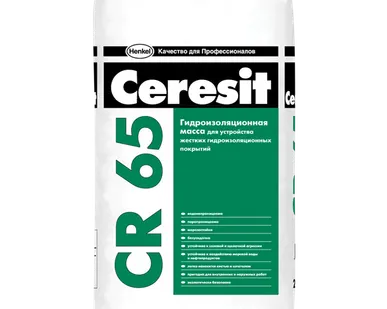 фото Гидроизоляция цементная Ceresit CR-65 25кг