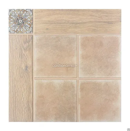 Фото №0 Кафель напольный Global Tile Genova бежевый и светло-бежевый 45х45