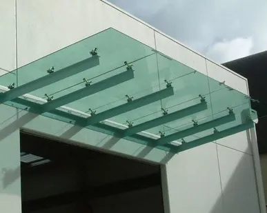 фото Стеклянные козырьки