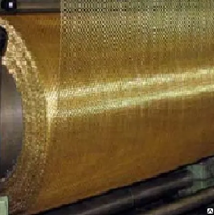 Фото №0 Сетка латунная ГОСТ 6613-86 полутомпаковая ячейка 0,2мм d=0,12мм