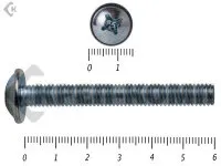 фото Винт с прессшайбой DIN967 6х 60 Средняя фасовка (140шт)