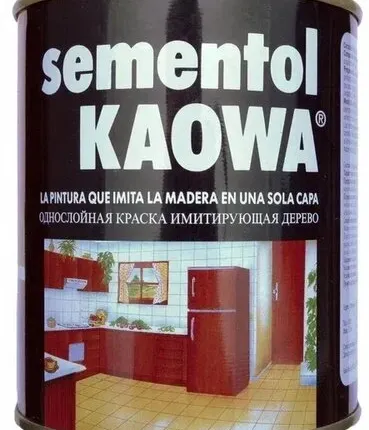 Фото №0 Краска под дерево SEMENTOL KAOWA Embergo Тик, 0,375 кг