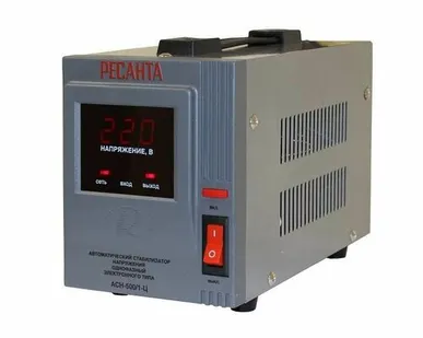 фото Стабилизатор напряжения АСН-500/1-Ц 1ф 0.5кВт IP20 релейный Ресанта 63/6/1