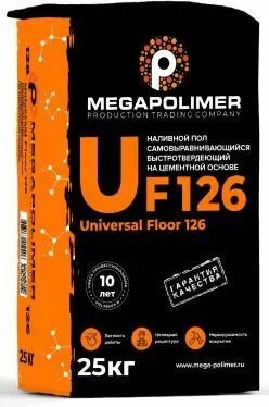 Фото №0 Пол Universal Floor 126, цем налив. для нар./внутр, работ(2-100 мм) 25кг