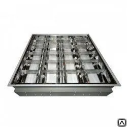 Фото №0 Светильник встраиваемый ЛВО 4х18 D ECP, растр, ЭПРА ЛайтЛюкс