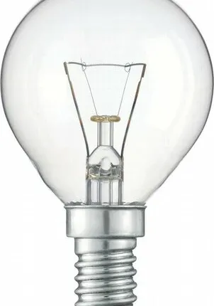 Фото №0 Лампа накаливания 'шар' прозрачная 60Вт Е14 GE