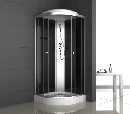 Фото №0 Душевая кабина, ODA, 100*100*215 8402 тонированное низкий поддон, без гидромассажа, угловая