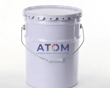 фото Эмаль "ATOMIC" НЦ 25 ГОСТ 5406 -84 цвет по RAL 9017 25 кг