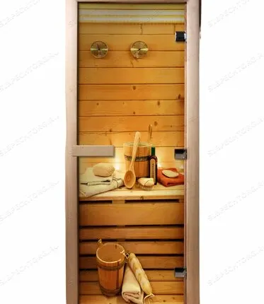 Фото №0 Дверь стекло Фотопечать DoorWood арт.А033 (1800х70)