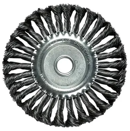 Фото №0 Щетка дисковая 125х22 мм MATRIX (крученая металлическая проволока) (74632)