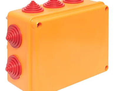 фото EKF Коробка огнестойкая 150х110х70мм IP55, 5 двойных клеммников 1,5-6 мм2 EKF