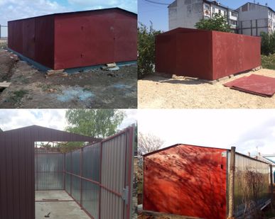фото Гараж, склад, бокс металл сборно разборный