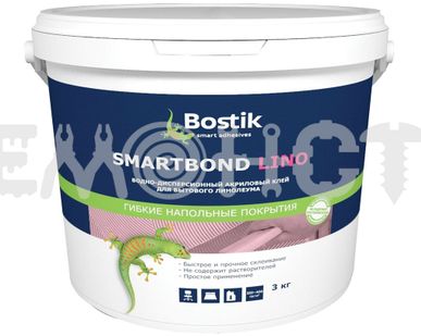 фото Клей для линолеума 3кг SMARTBOND LINO BOSTIK (1) П