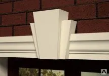 фото Декоративные фасадные элементы с адгезивным покрытием - ЗАМОК 6,255*100*254