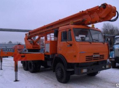фото Подъемник с рабочей платформой ПСС-141.35 (АПТ-35) на шасси КамАЗ-65115