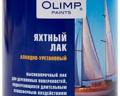 фото Лак OLIMP Лак для отделки панелей яхт OLIMP 0,9 л полуматовый