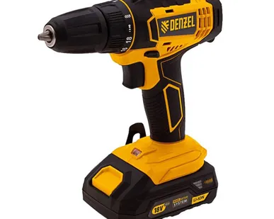фото DENZEL Дрель-шуруповерт аккумуляторная DENZEL CDL-IB-18-02BM (26116)