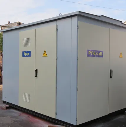 Фото №0 КТП-ТК 1250/10 (КТП 1250 кВА киоскового типа) киосковые комплектные трансформаторные подстанции тупикового типа с кабельным вводом