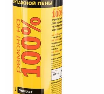 фото Очиститель монтаж пены незатвердевшей 500мл РЕМОНТ НА 100% CLEANER (12) П '