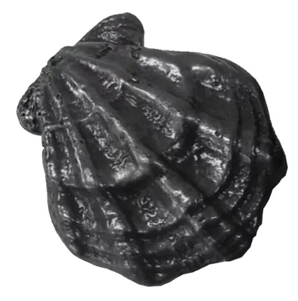 Фото №0 Камень для банной печи чугун `Ракушка малая`КЧР-3 (Рубцовск) 97х79х42 мм