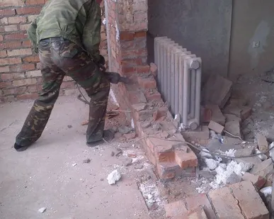 фото Демонтаж кирпичных строений