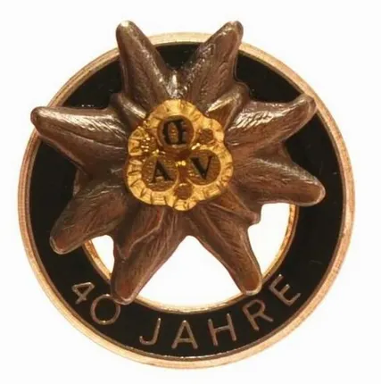Фото №0 ЗНАК ЗА 40 ЛЕТ В НЕМЕЦКО-АВСТРИЙСКОМ АЛЬПИЙСКОМ СОЮЗЕ