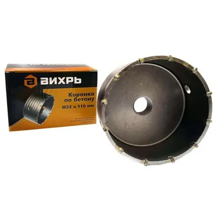 Фото №0 Вихрь Коронка по бетону Вихрь М22 х 110мм