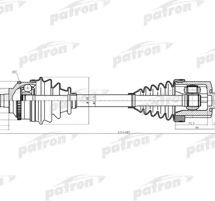 Фото №0 PDS2922 Полуось