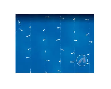 фото Занавес LED с эффектом мерцания ULD-C3020-240/TTK WHITE IP44 3х2м соед. 240 светодиодов бел. свет провод прозр. Uniel UL-00007217