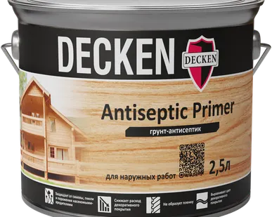 фото Грунт-антисептик Decken Antiseptic Primer 2,5 л
