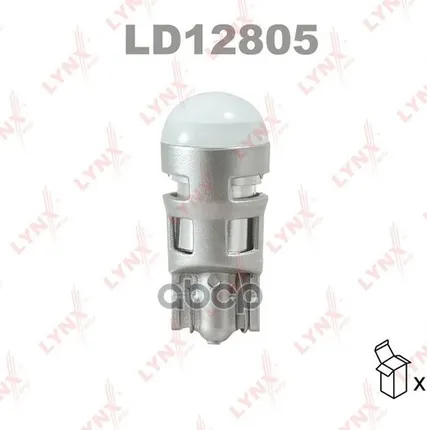 Фото №0 Лампа Светодиодная Led W5w T10 12V W2,1X9,5D Smdx1 6500K LYNXauto арт. LD12805
