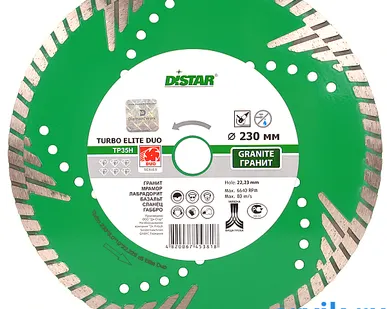 фото Distar Turbo  230x3.0x10x22.23 Elite Duo