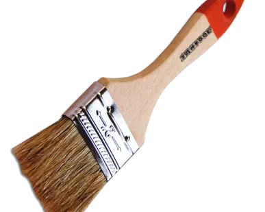 фото Кисть плоская "SANTOOL" ЛАЙТ, 50мм, натуральная щетина, деревянная ручка