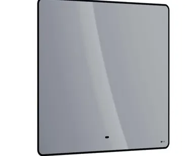 фото Зеркало Lemark MIOBLACK 90х80 см с интерьерной подсветкой, с подогревом