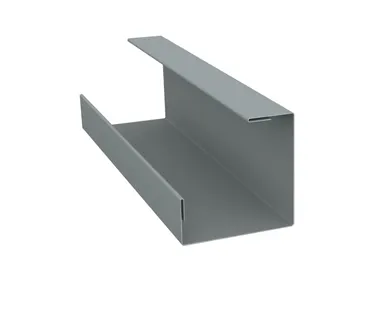 фото Планка угла внутреннего составная нижняя 0,45 PE с пленкой RAL 7005 мышино-серый