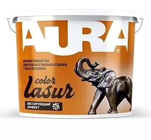 фото Лак акриловый полумат. "AURA Lasur Color" 2,5кг