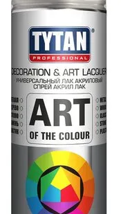 фото Лак TYTAN Краска аэрозольная TYTAN Professional colour 0,4 л лак бесцветная глянцевая